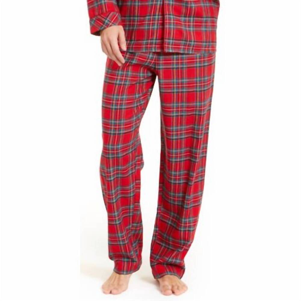 NEW FAMILY PJS men's straight leg pajama pants in brinkley plaid